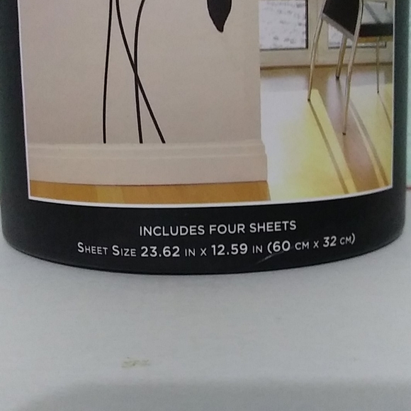 Designer Black Poppy XL Wall Accents NIB - Picture 3 of 10